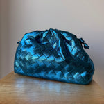 Mini Metallic Blue Winnie Bag