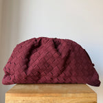 Large Brushed Burgundy Winnie Bag