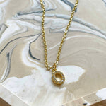 Jewelled Initial necklace main