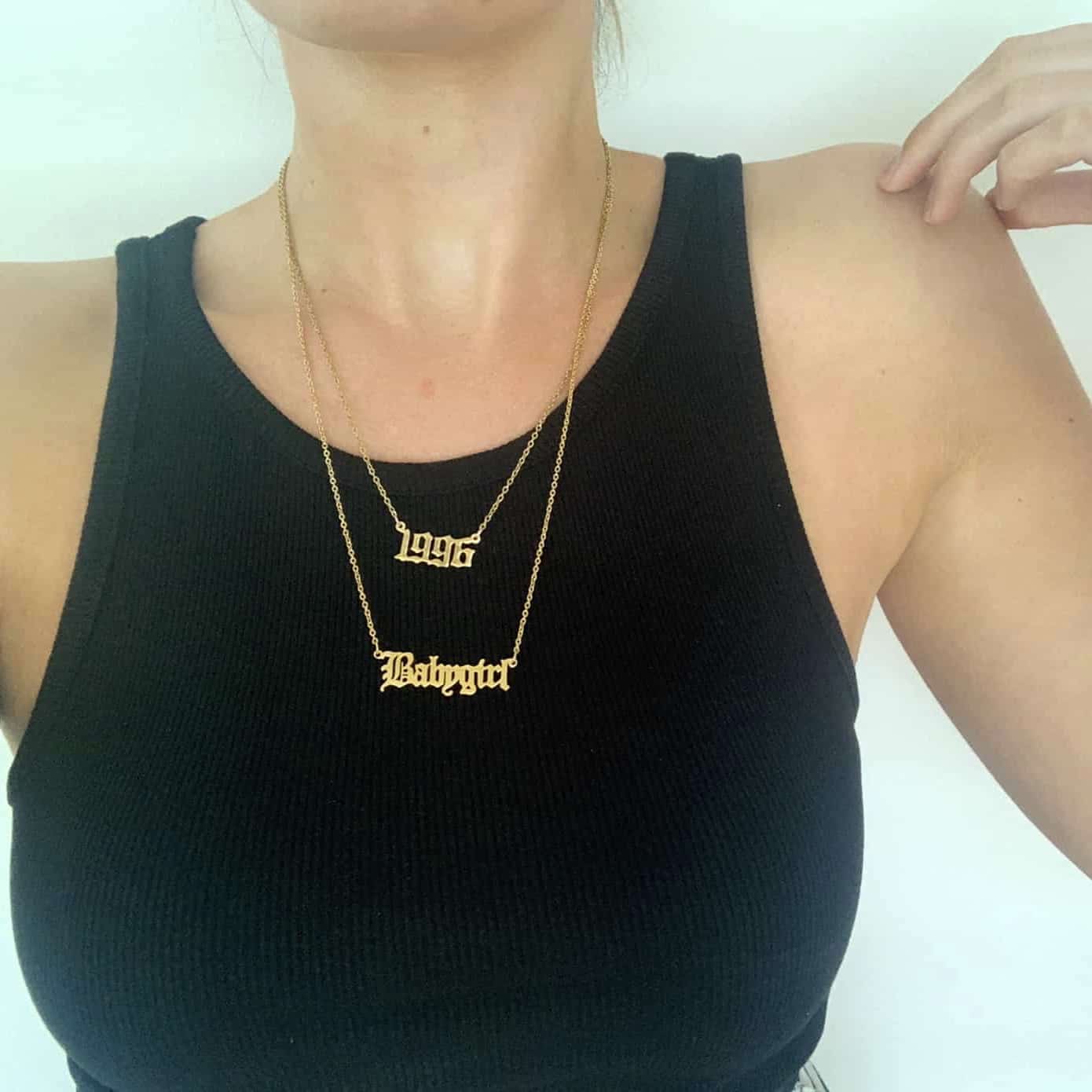 Babygirl and year gold