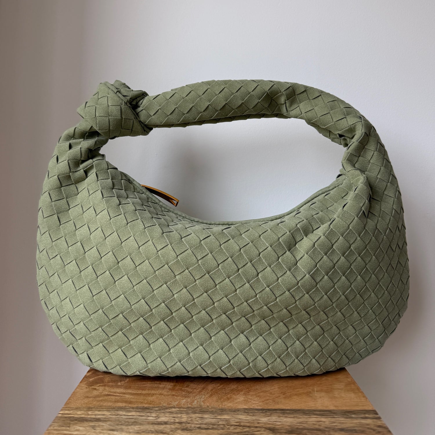 Sage Green Large Brushed Willow Bag