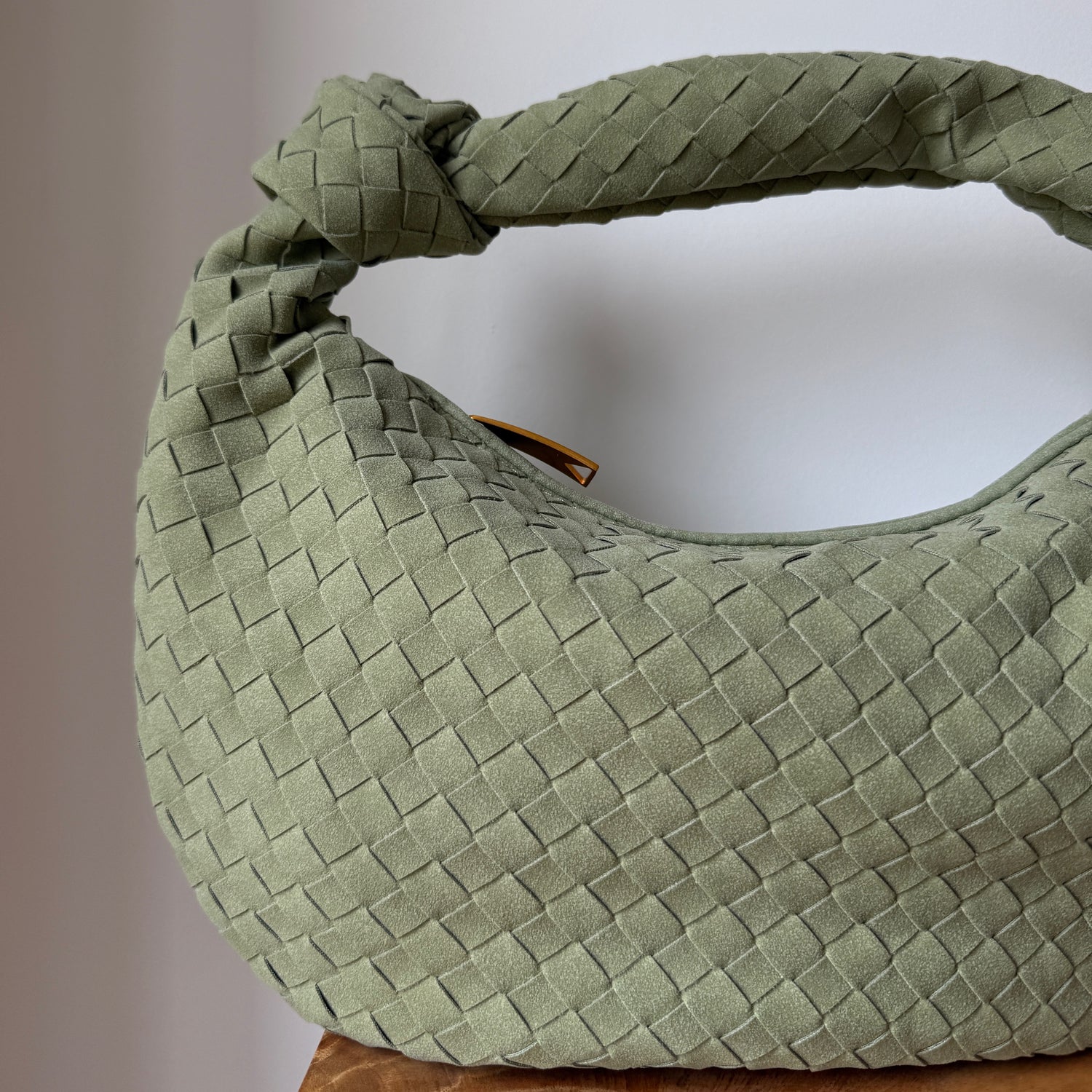 Sage Green Large Brushed Willow Bag
