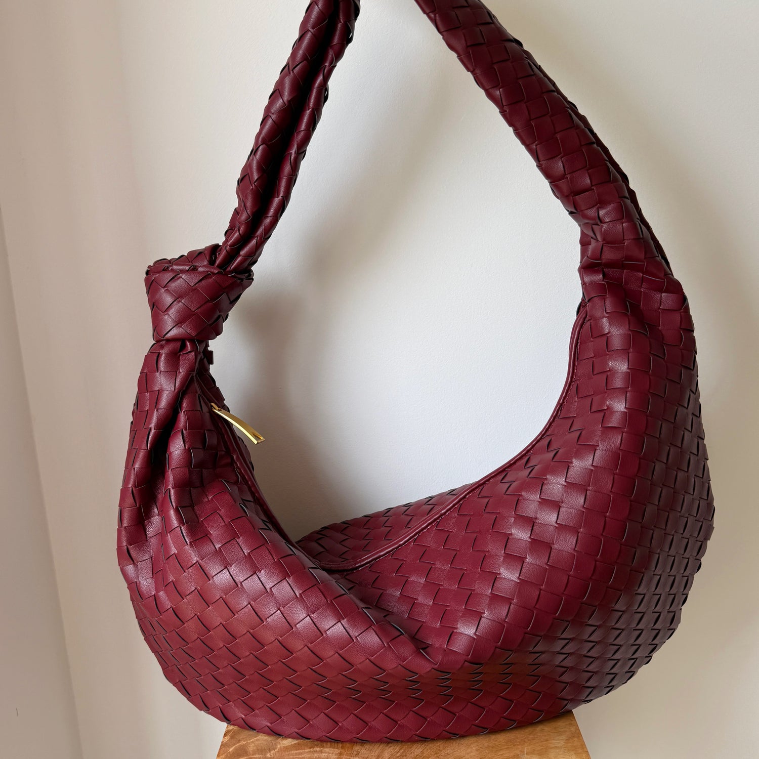 Burgundy Extra Large Willow Bag